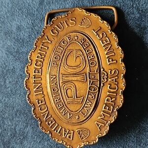 PIG American Police Law & Order Vintage Belt Buckle South Western  Men Women